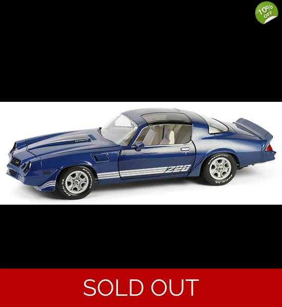 1980 Chevrolet Camaro Z28 - Dark Blue 1/18 Diecast